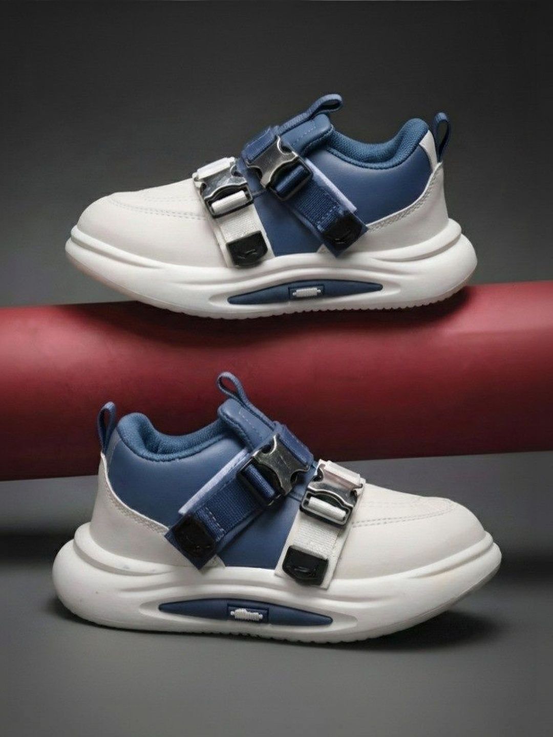 HOOH Now Comfort in Fashion Unisex Kids Colourblocked Sneakers-picture-13