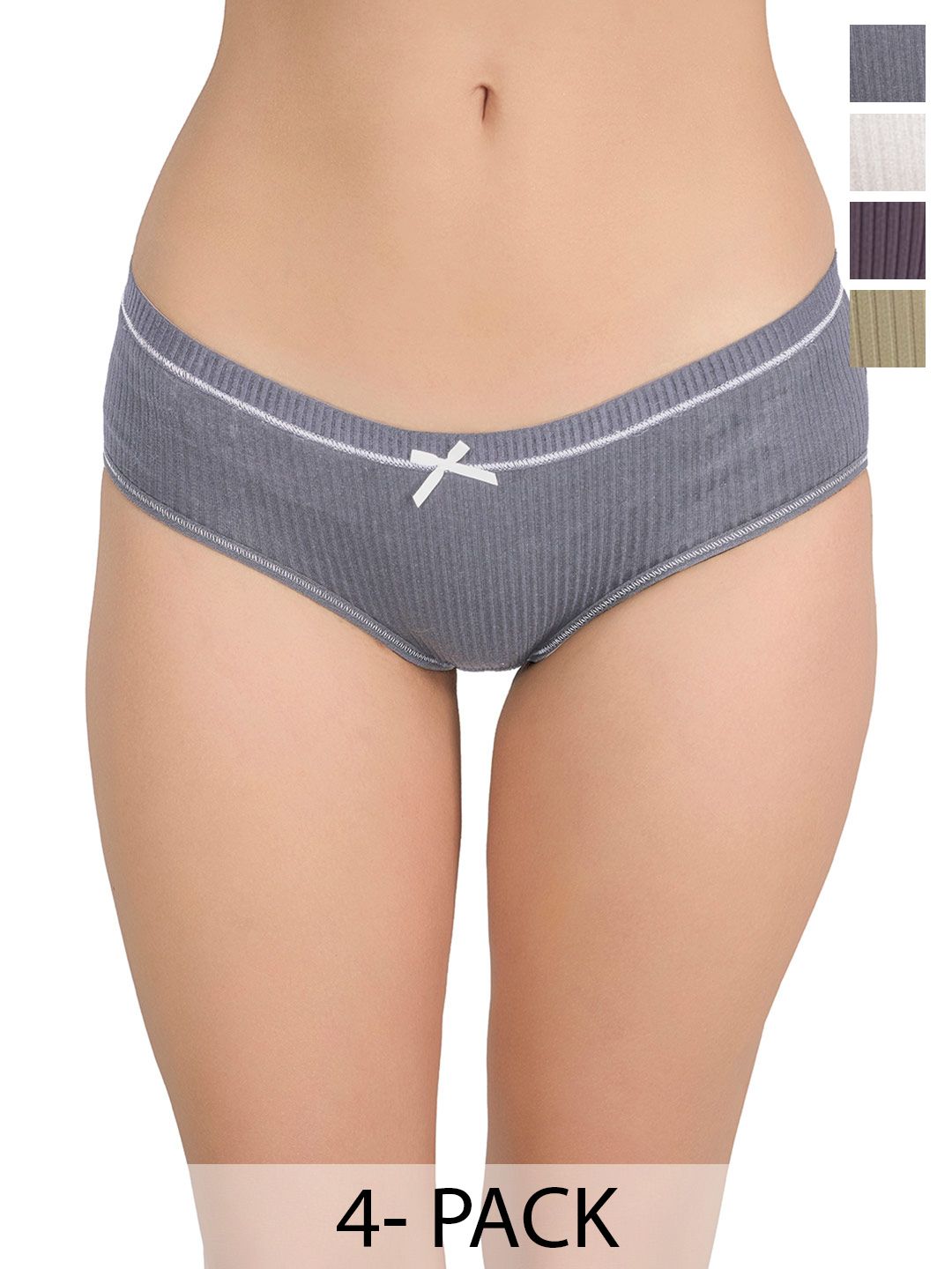 Moda Rapido Pack Of 4 Cotton Briefs-image-20
