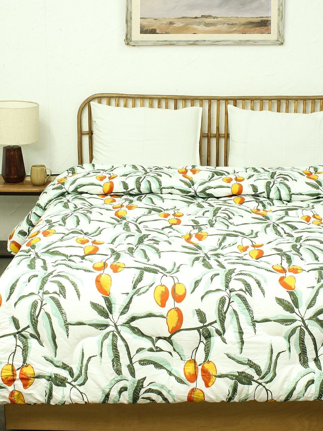 House This Rust & White Floral Heavy Winter 350 GSM Quilt-picture-33