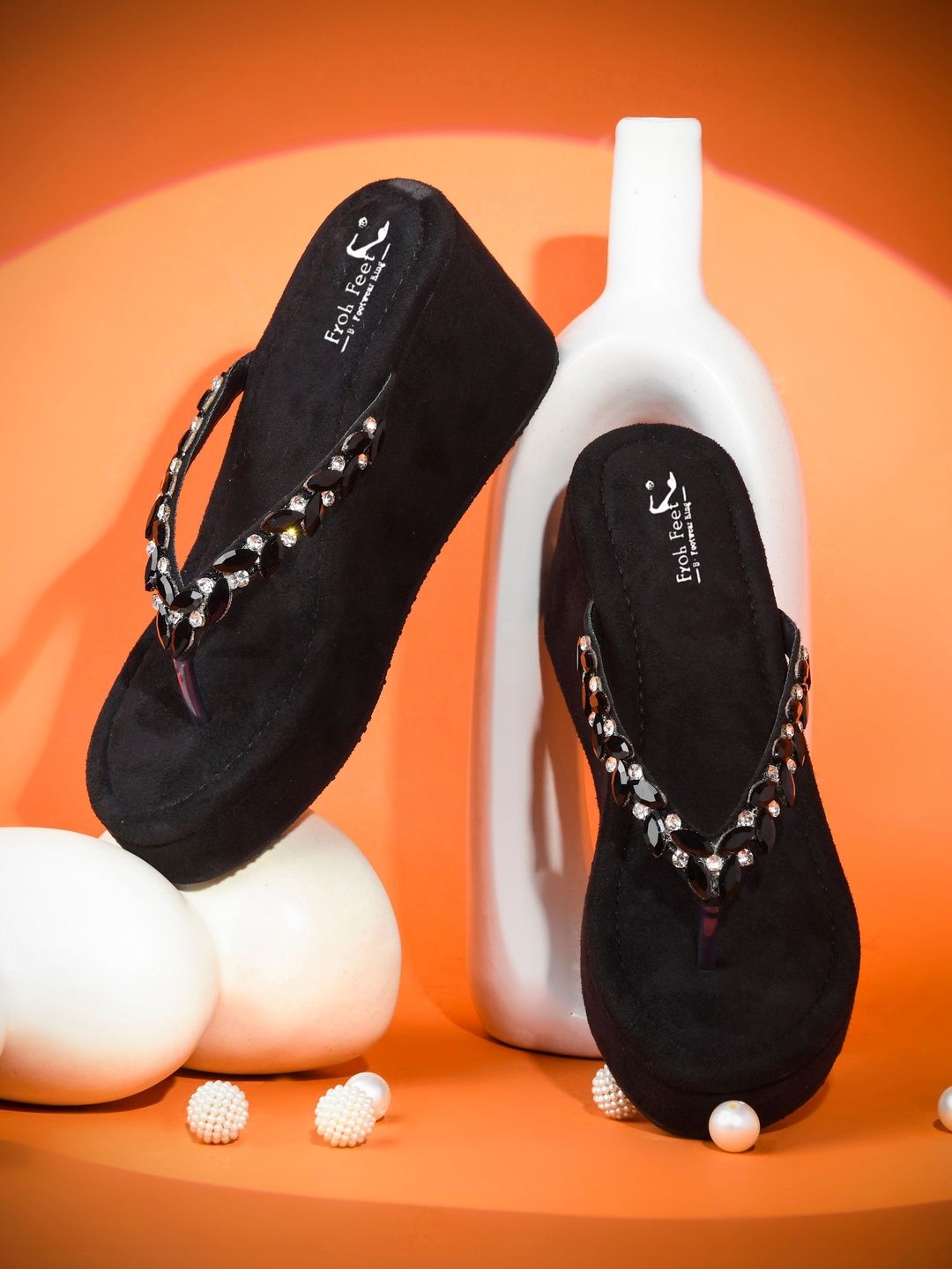 Froh Feet Embellished Wedge Sandals-picture-15
