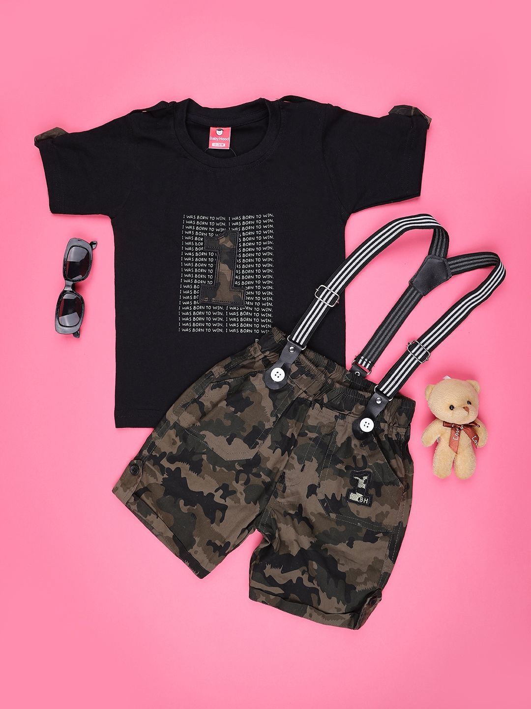 V-Mart Boys Printed T-shirt with Shorts-picture-38