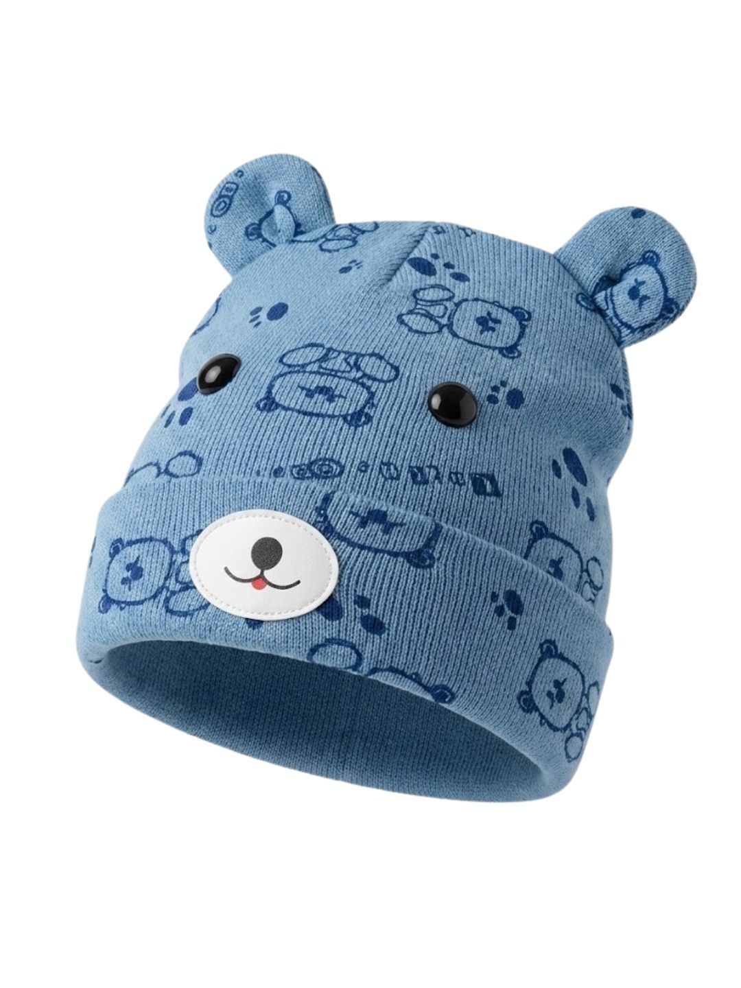 Cdeck Unisex Kids Printed Woollen Beanie-picture-19