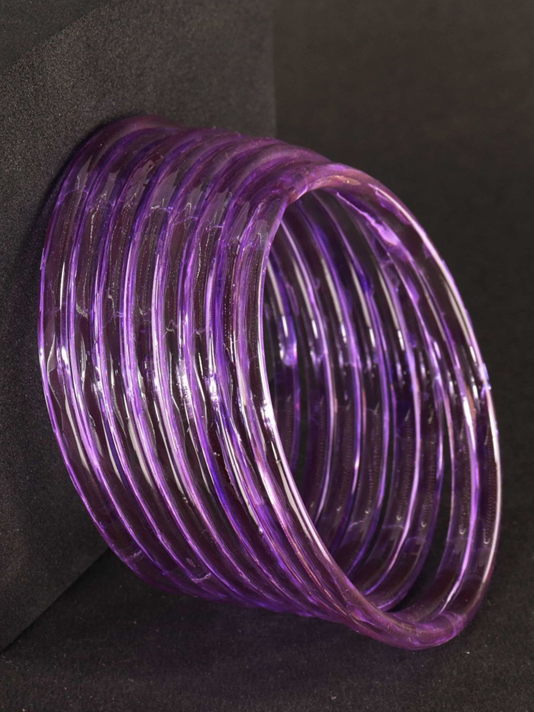 ZULKA Set Of 8 Glass Kada Bangles-picture-38