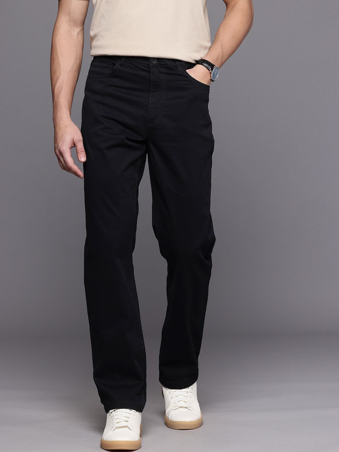 Louis Philippe Jeans Men Chinos Trousers