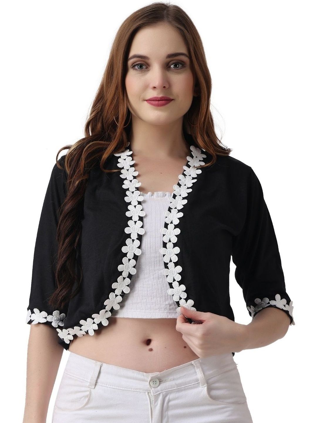 AFFAIR Women Embellished Crop Shrug-picture-30