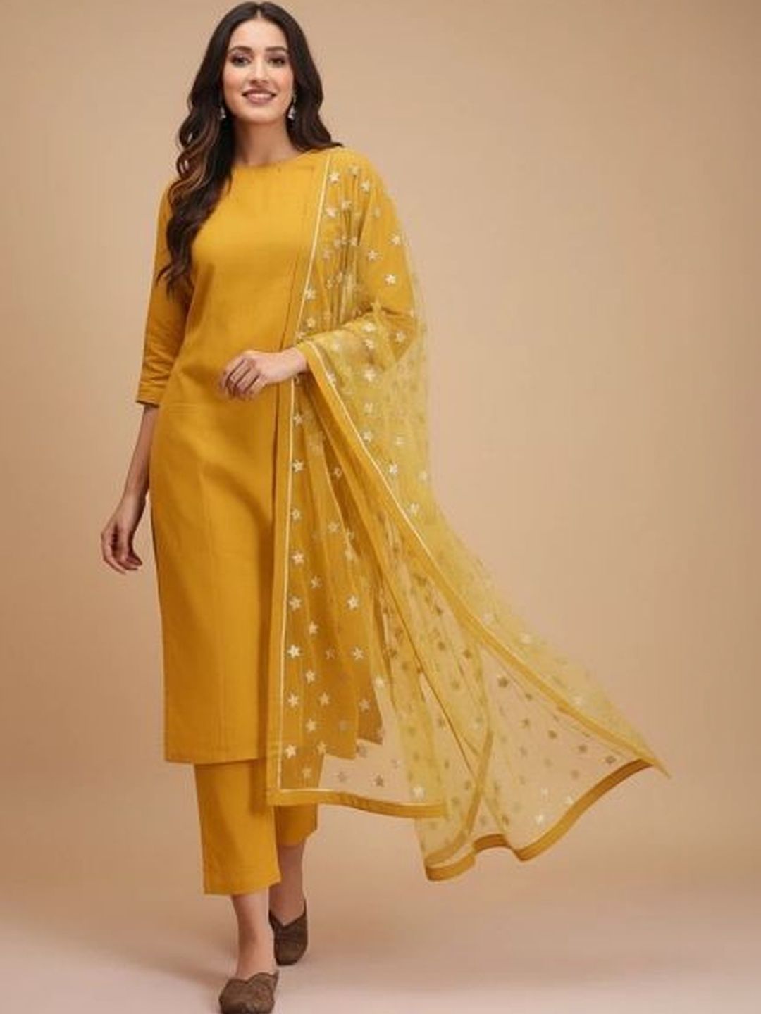 AG TEXTILE Women Regular Kurta with Trousers & With Dupatta-image-7