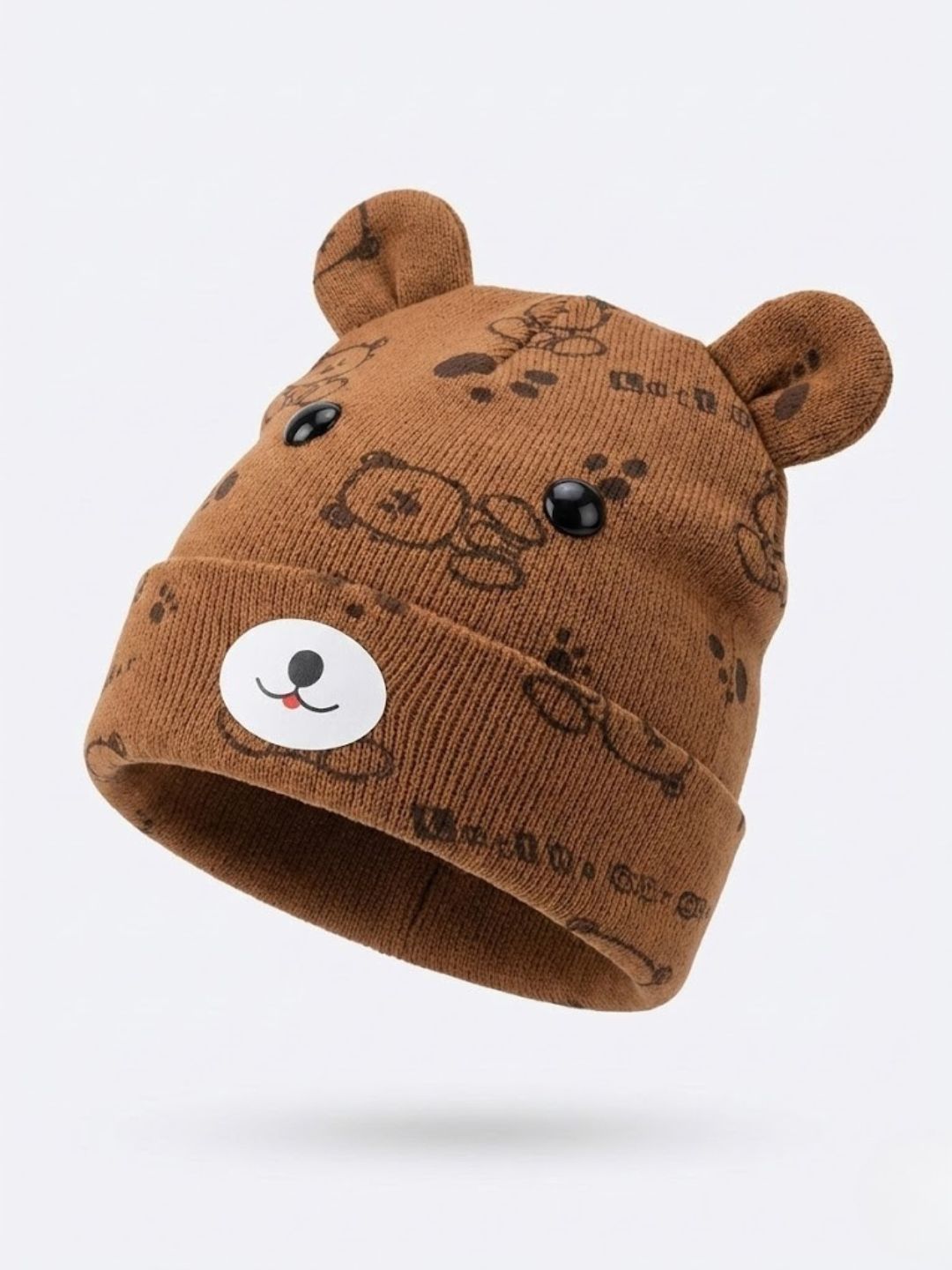 Cdeck Unisex Kids Printed Woollen Beanie-picture-15