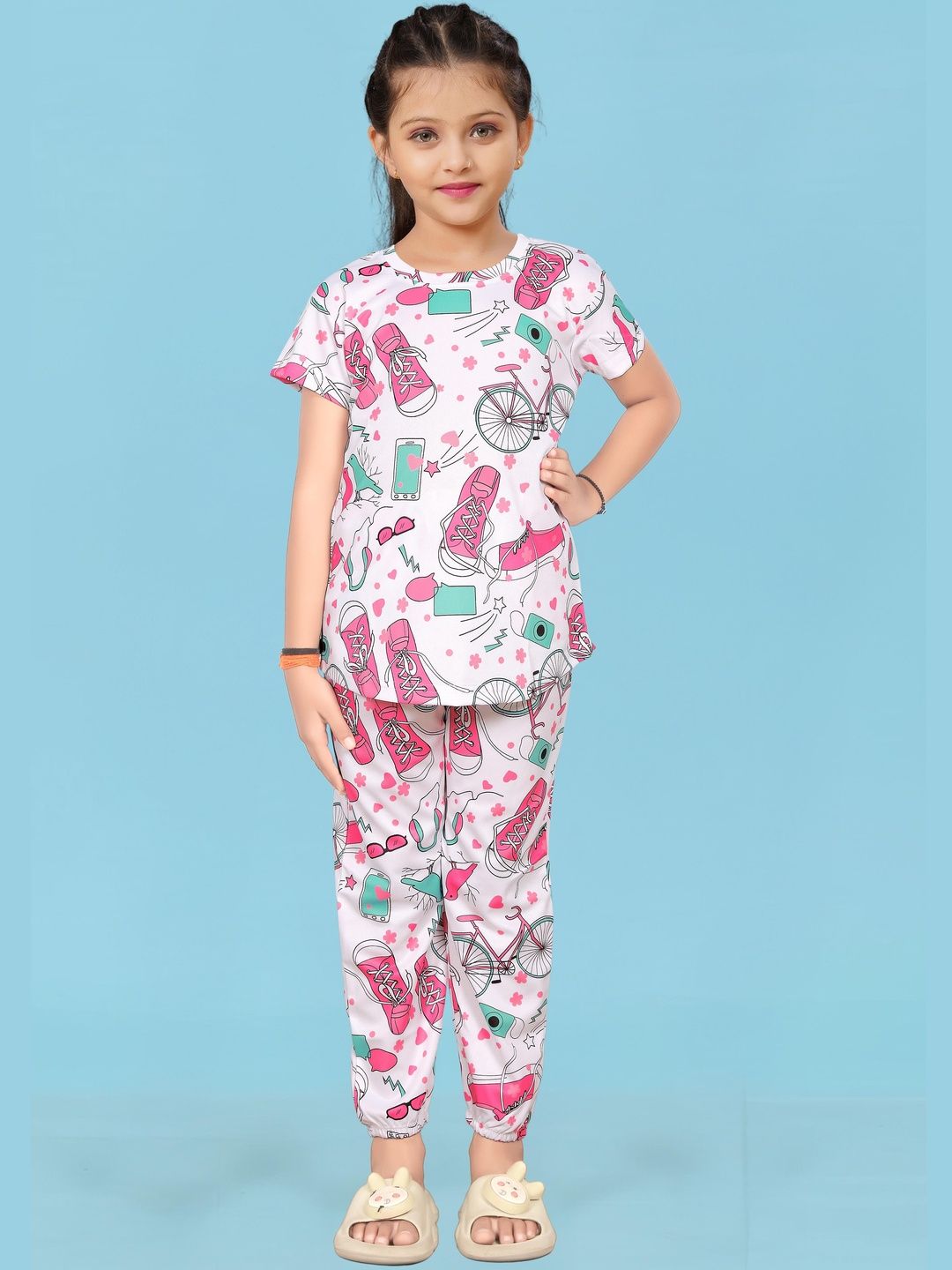 LITBABY Girls Printed Maxi Nightdress-image-41
