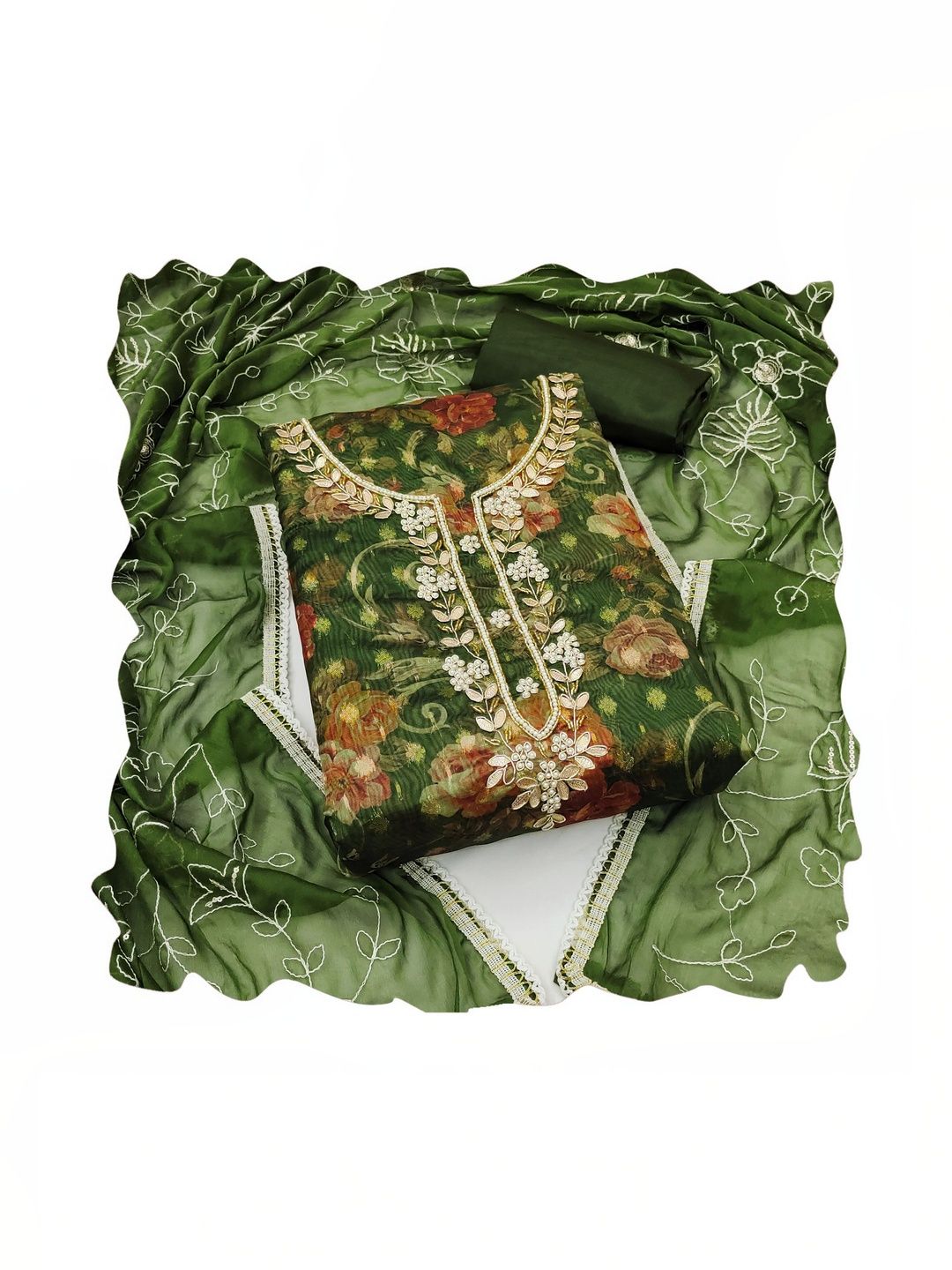 Maroosh Printed Organza Unstitched Dress Material-picture-38