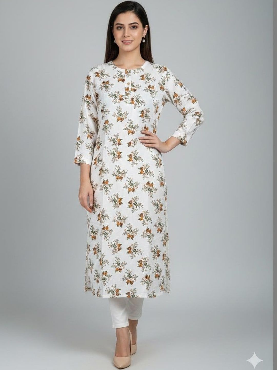 SAKA DESIGNS Women Floral Printed Indie Florals Kurta-picture-33