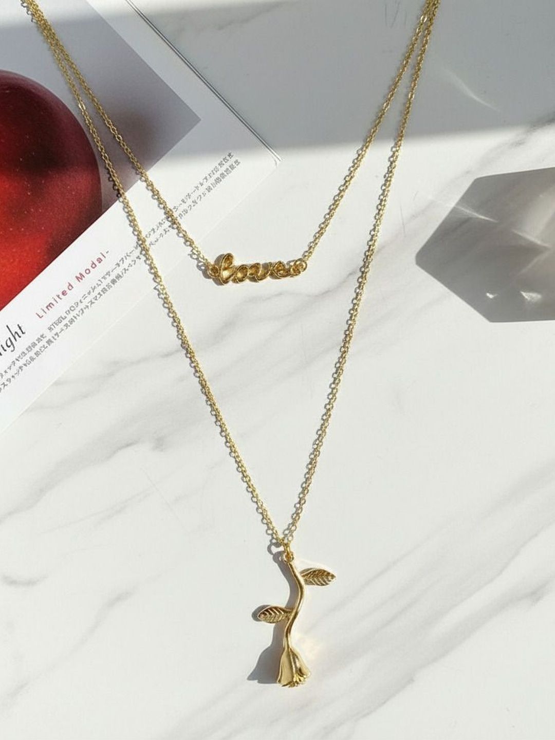 TheVineGirl Gold-Plated Layered Necklace-image-5