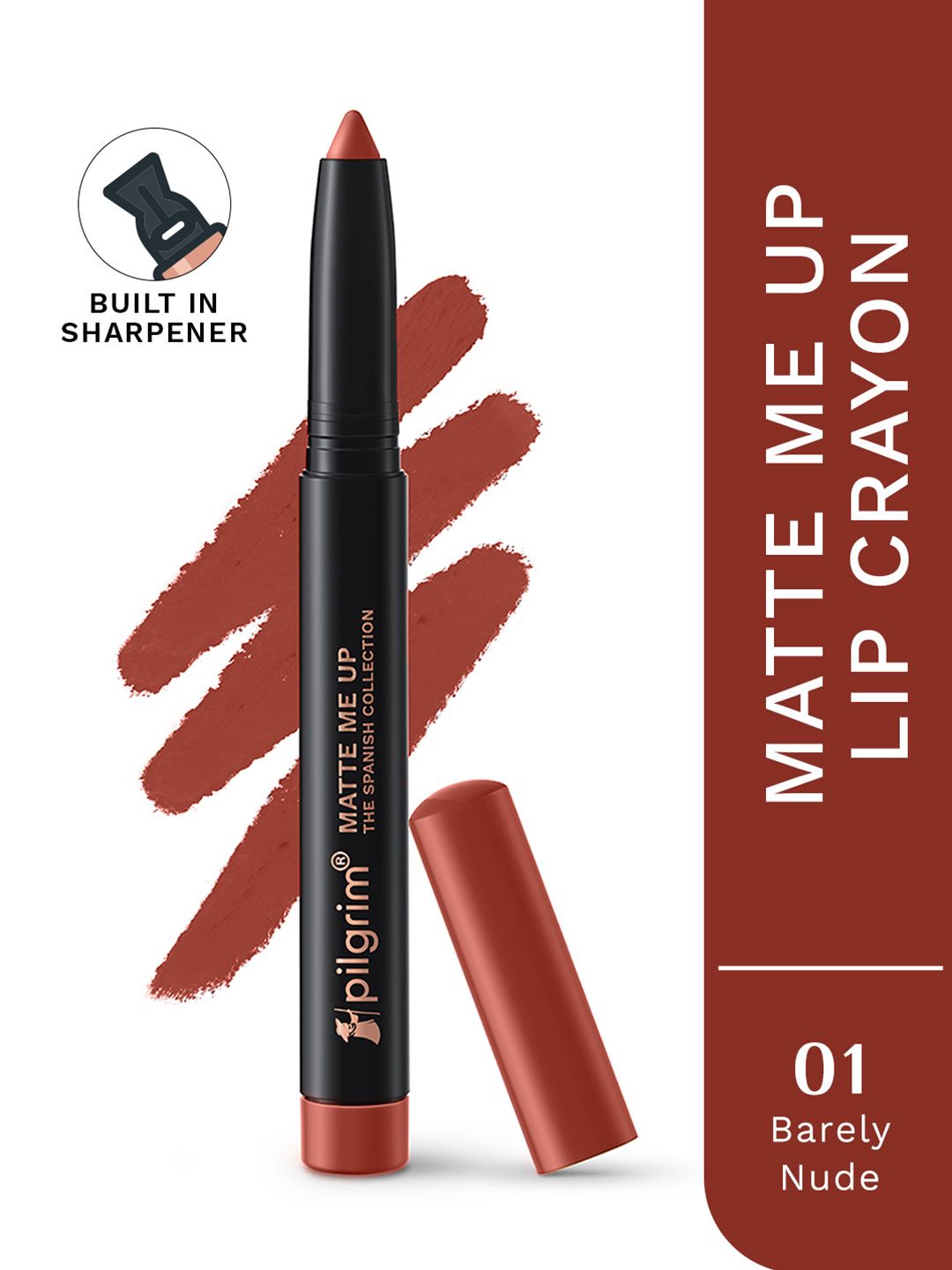 Pilgrim Matte Me Up Long Lasting Crayon Lipstick - Barely Nude-01-picture-13