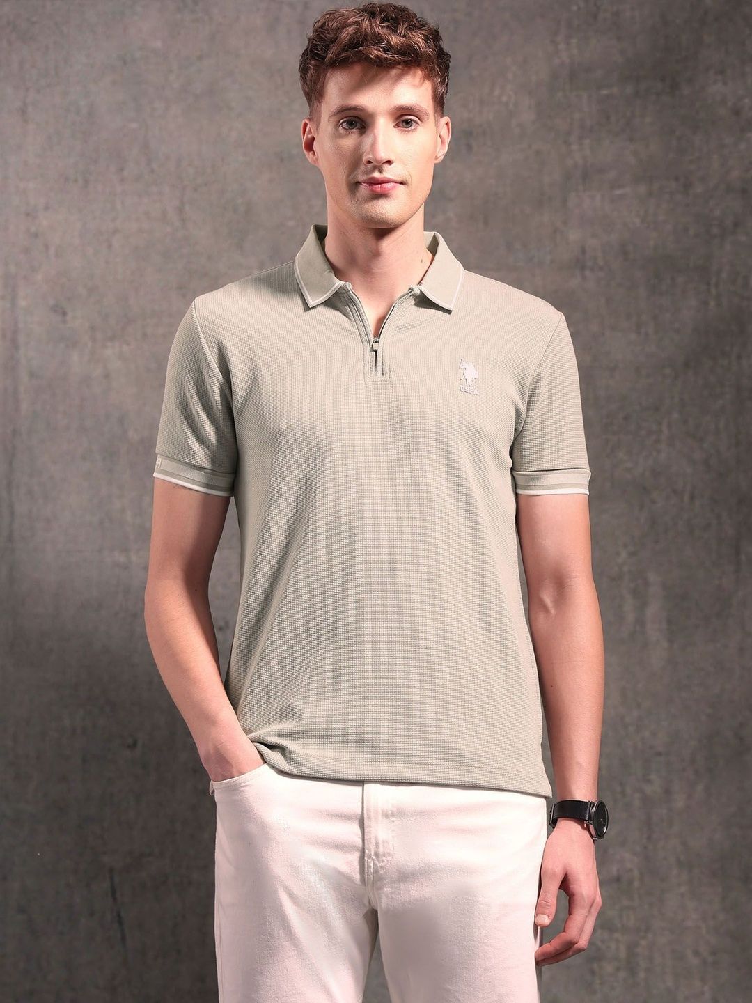 U.S. Polo Assn. Denim Co. Men Brand Logo Polo Collar T-shirt-picture-23