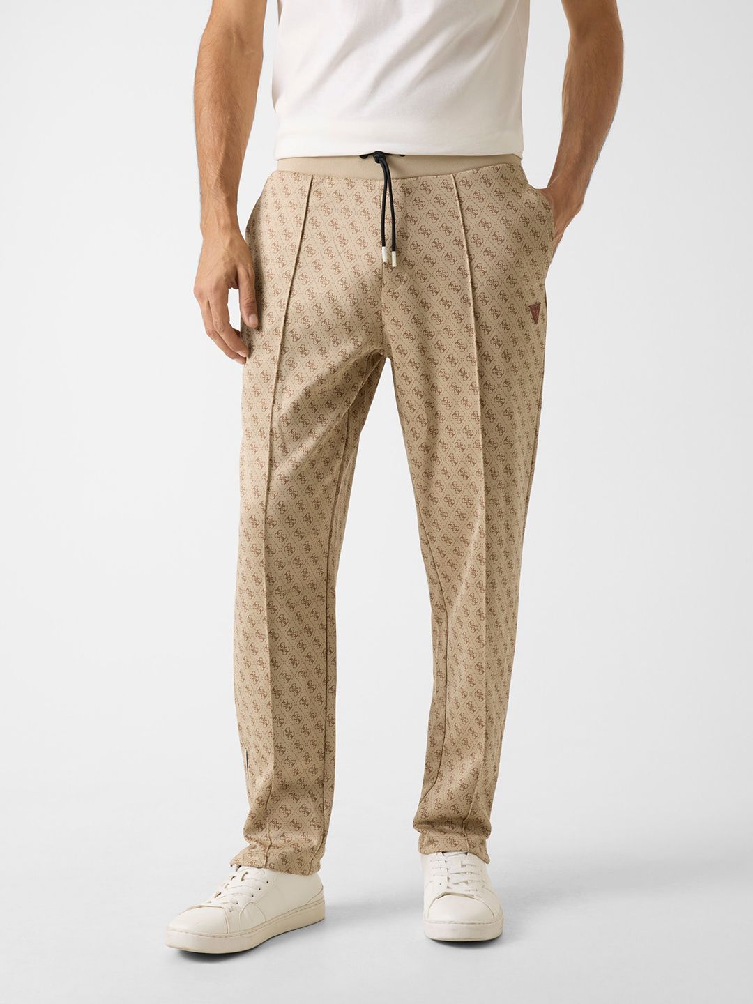 GUESS Men Printed Front Seam Track Pants-picture-44