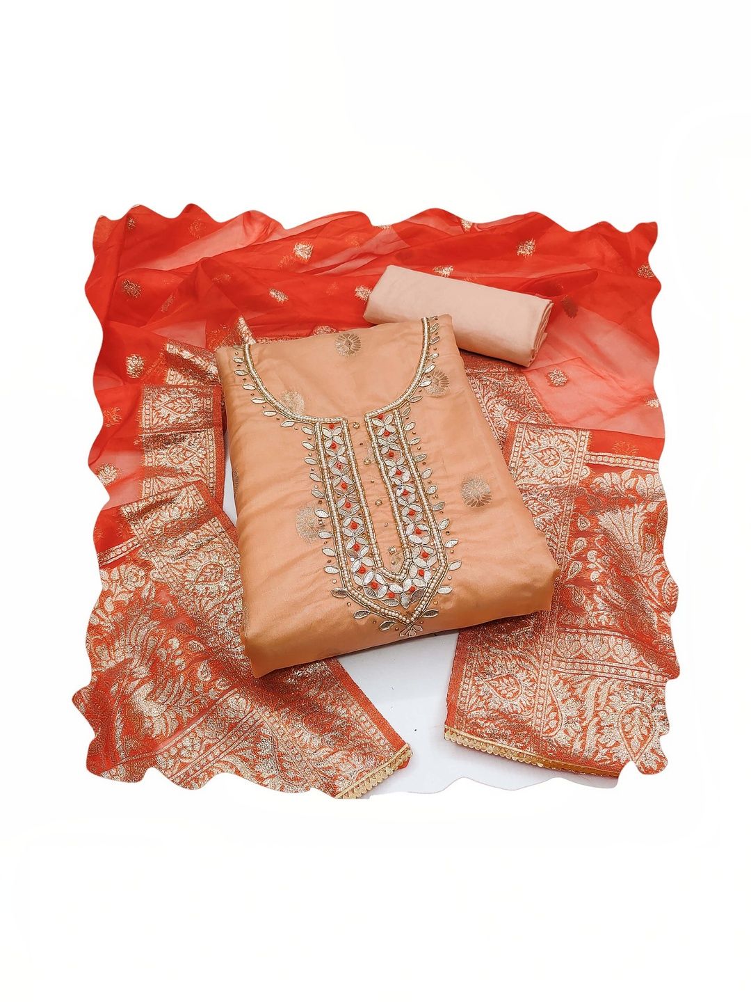 Maroosh Embellished Unstitched Dress Material-picture-29