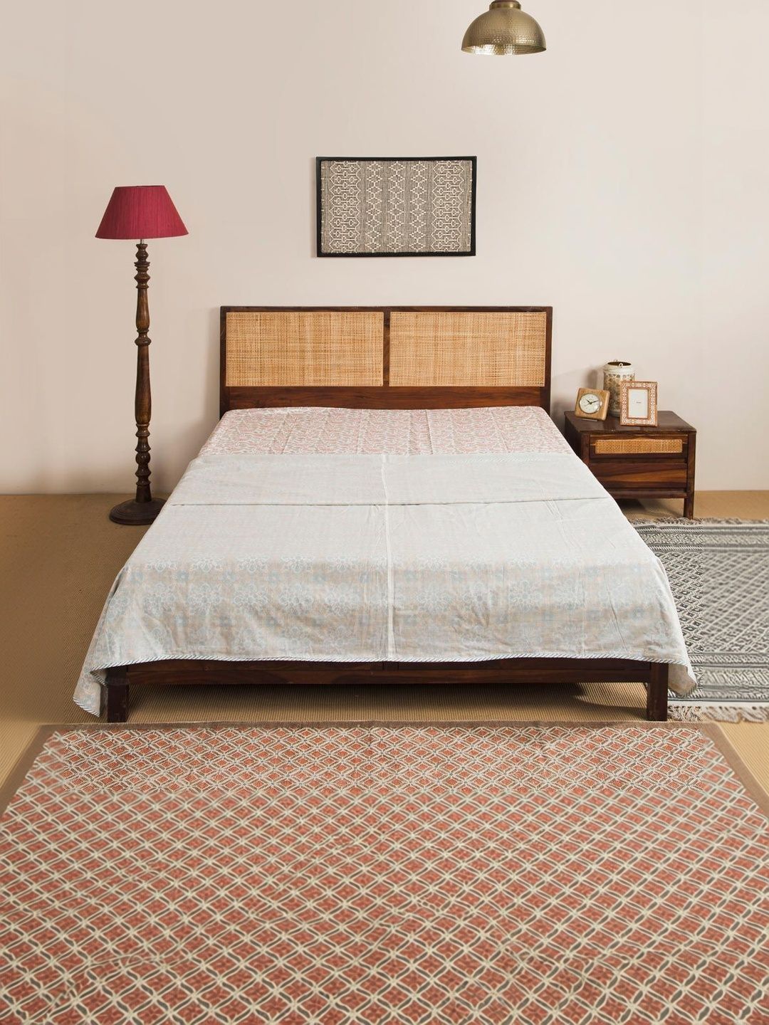 Fabindia Mustard & Cream-Coloured Ethnic Motifs Mild Winter Dohar-image-31