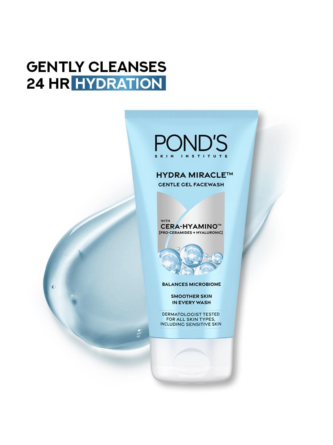 Ponds Hydra Miracle Gentle Gel Face Wash with Cera-Hyamino - 150 g-picture-25