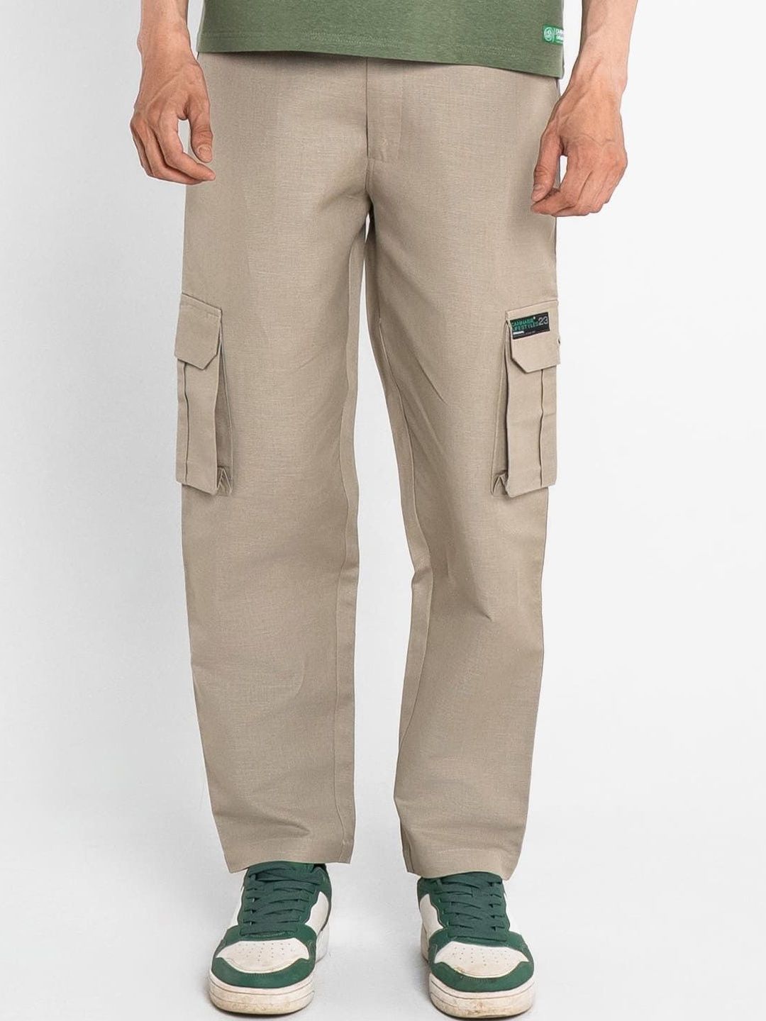Cannabie Men Mid-Rise Cargo Track Pants-picture-14