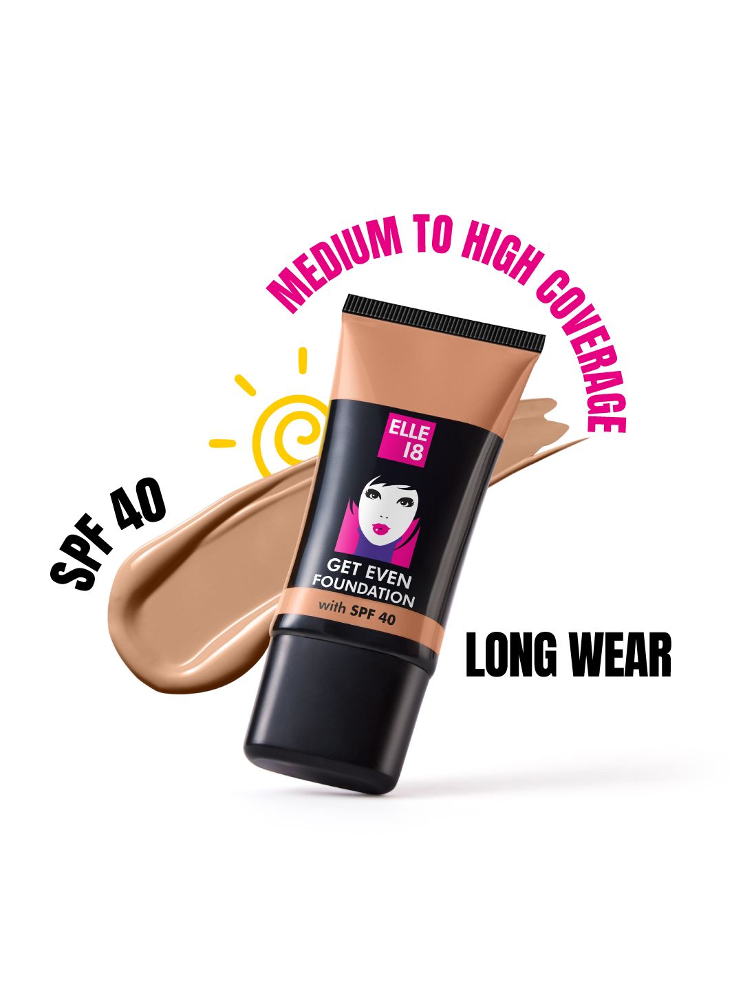 ELLE 18 Get Even SPF40 Matte Finish Foundation with Vitamin E 27ml - Neutral Honey 04-picture-15
