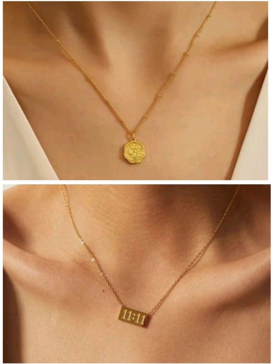 Yugosmile Geometric Pendants with Chains-picture-30