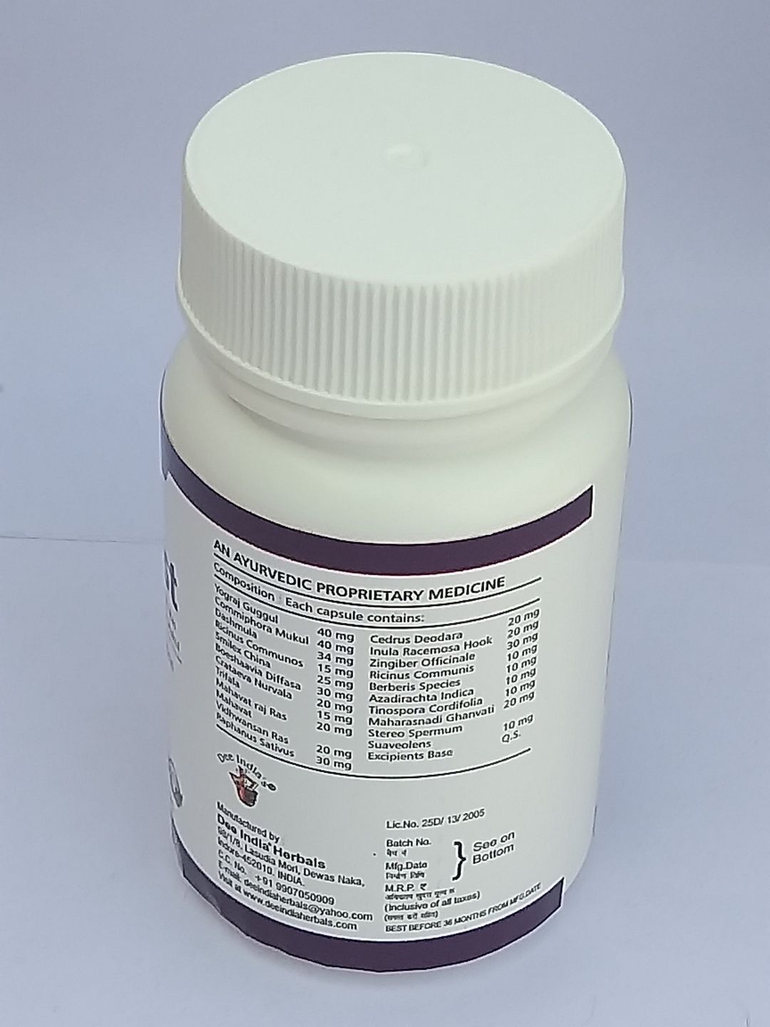 Dee india Herbals Herbal Artho fast Capsule - 60 Capsules-picture-54