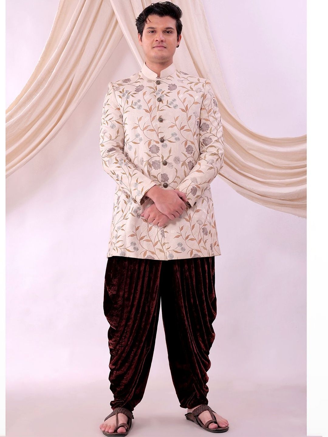 Desibutik Men Solid Dhotis-picture-31