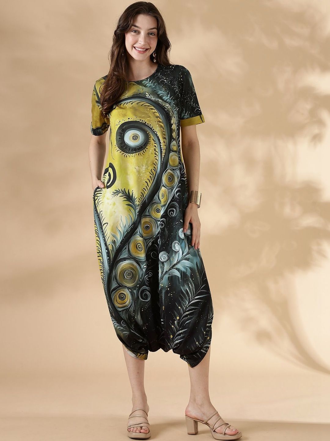 HELLCAT Print Kaftan Midi Dress-picture-28