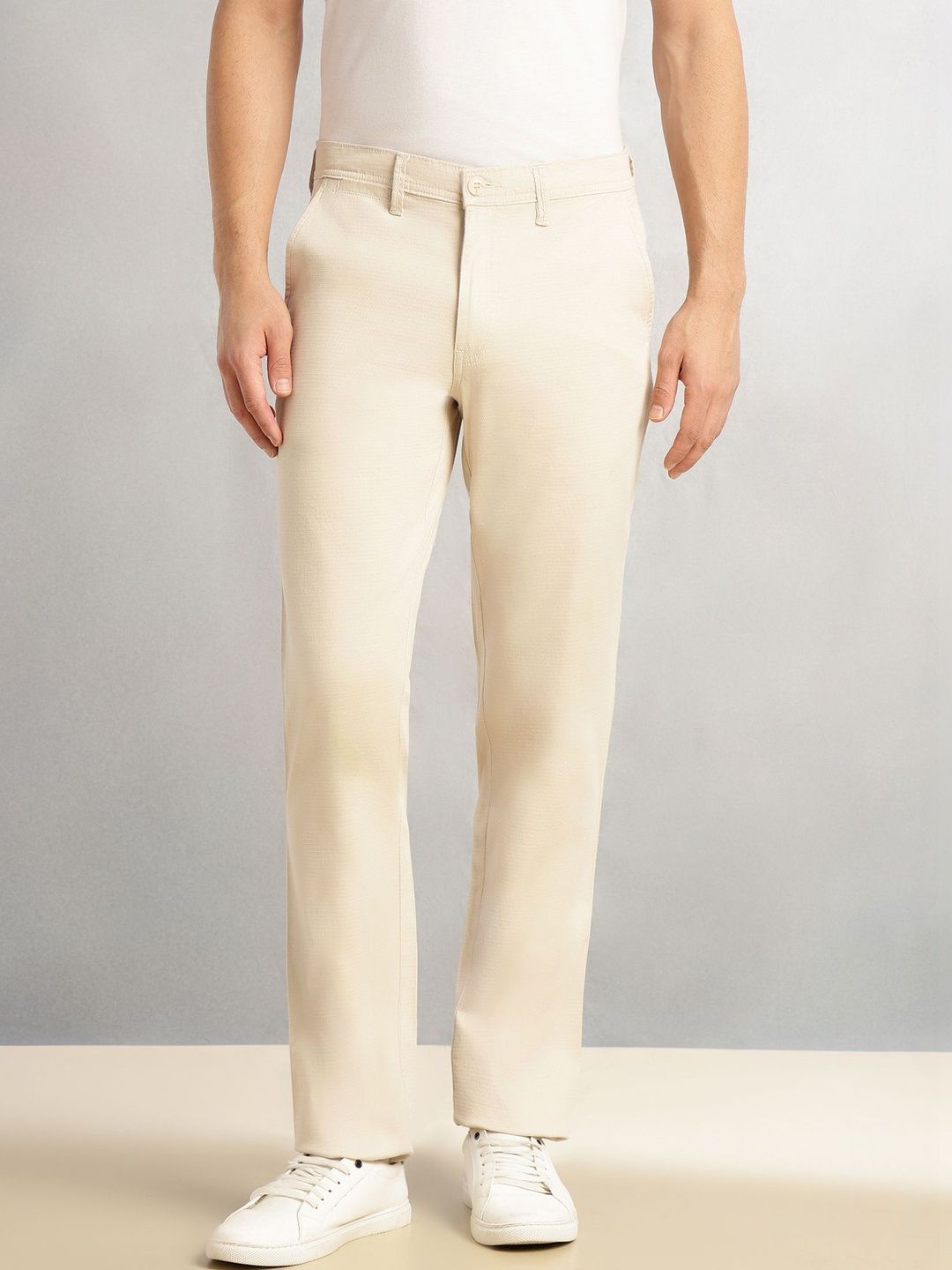 Thomas Scott Men Flat-Front Cotton Trousers-picture-16