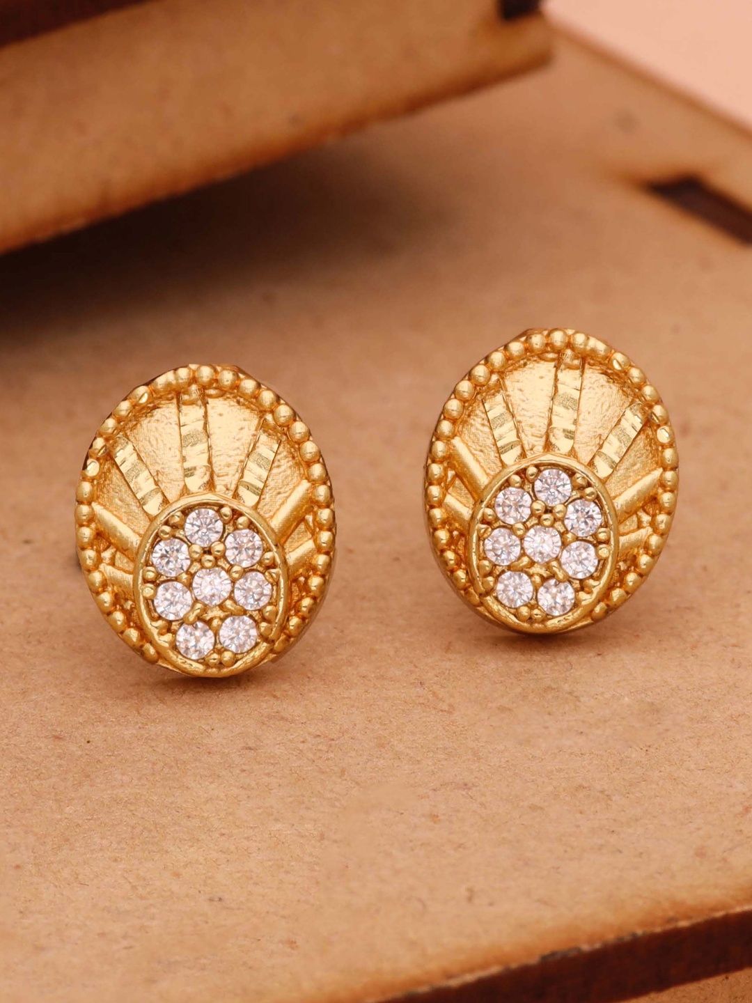 DressBerry Circular Studs Earrings-image-11