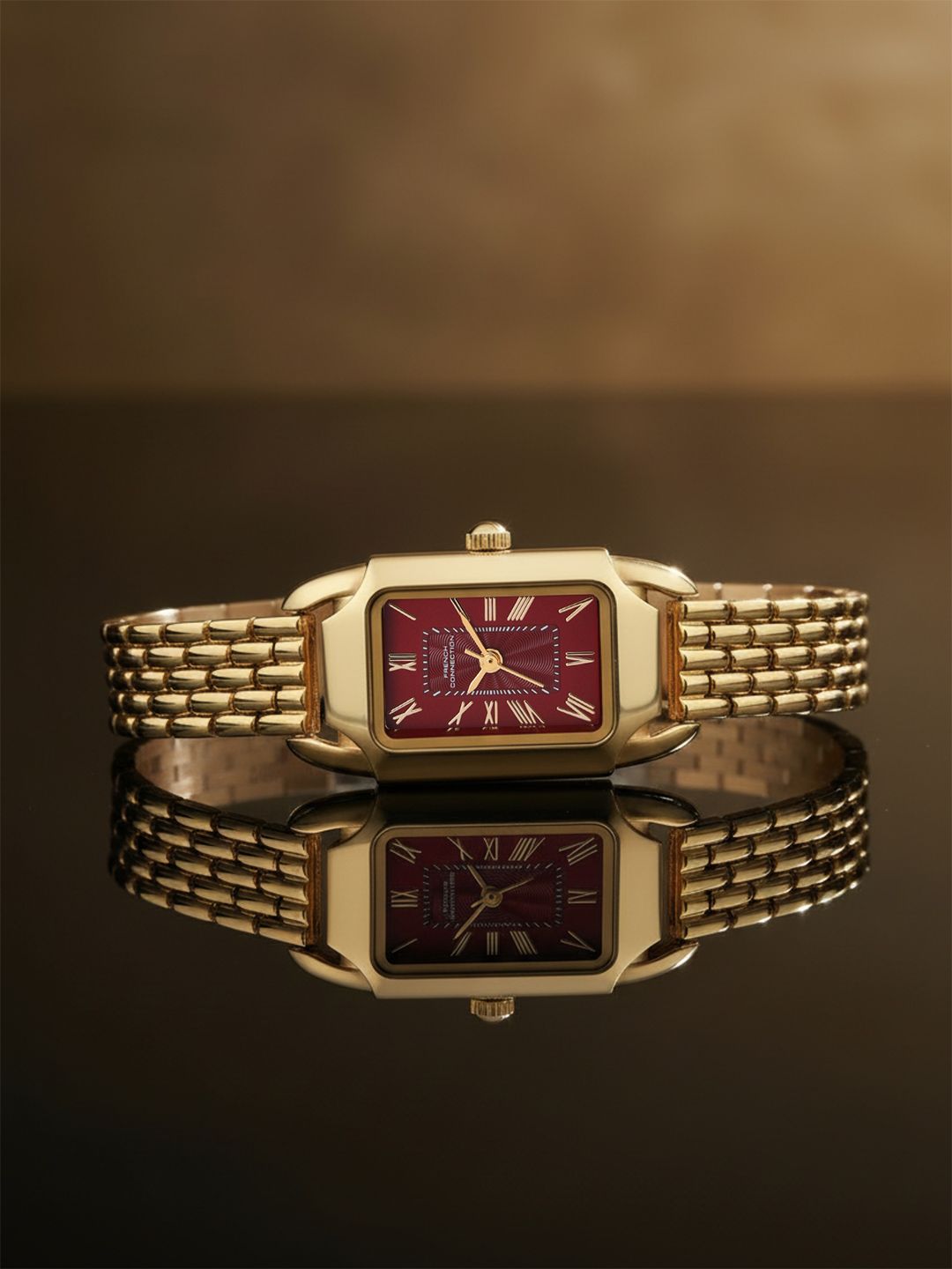 French Connection Women Dial & Stainless Steel Bracelet Style Analogue Watch FCN0187GM-image-34