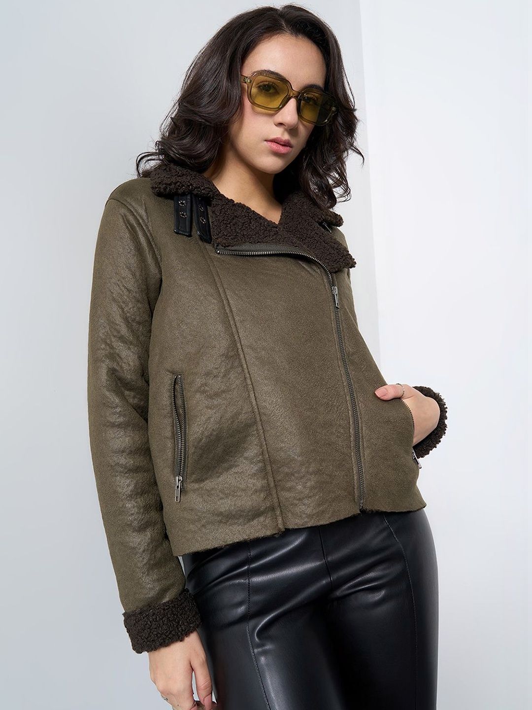 Honey by Pantaloons Women Biker Jacket-picture-37