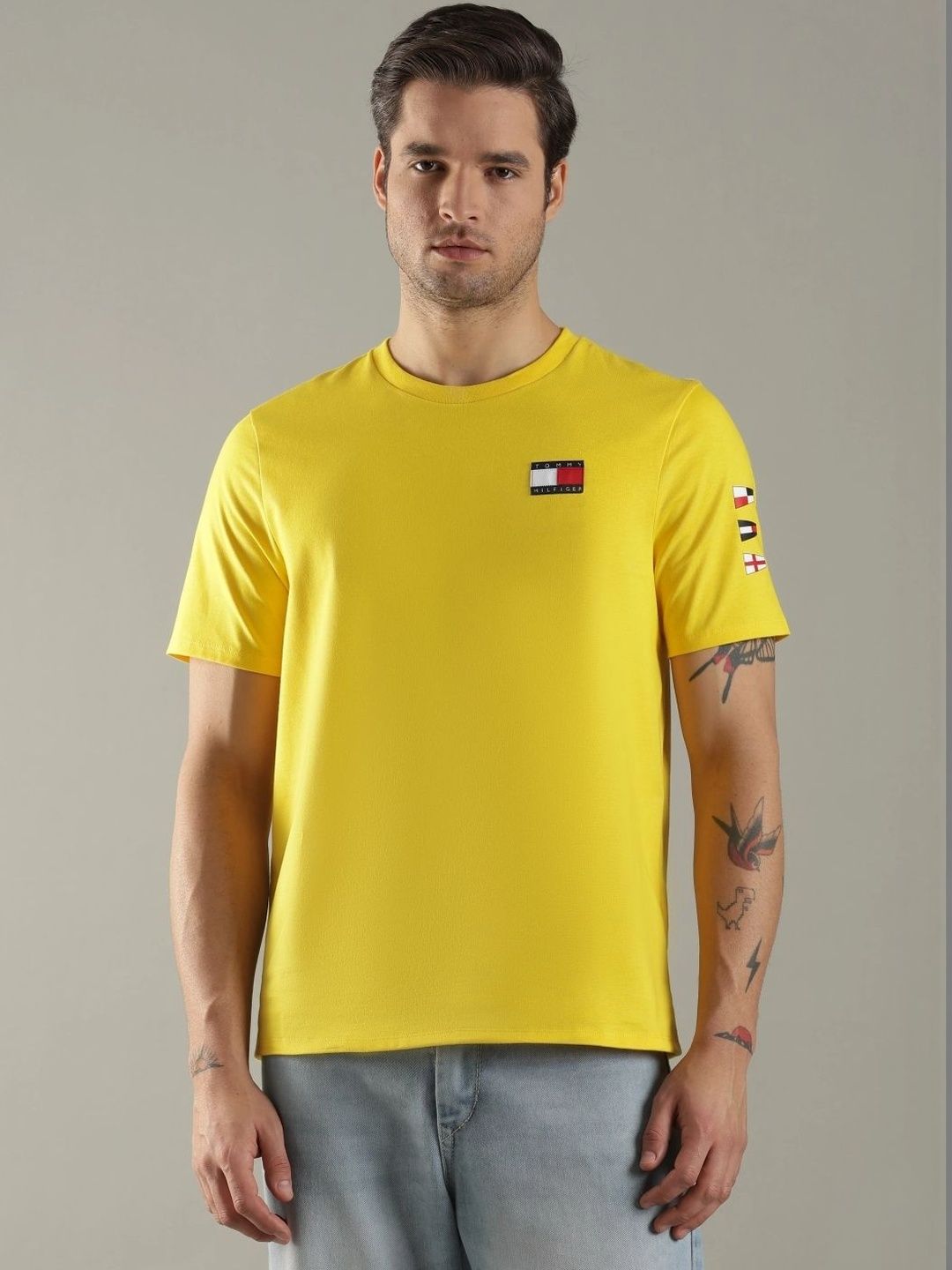 Tommy Hilfiger Men Brand Logo Printed T-shirt-picture-21