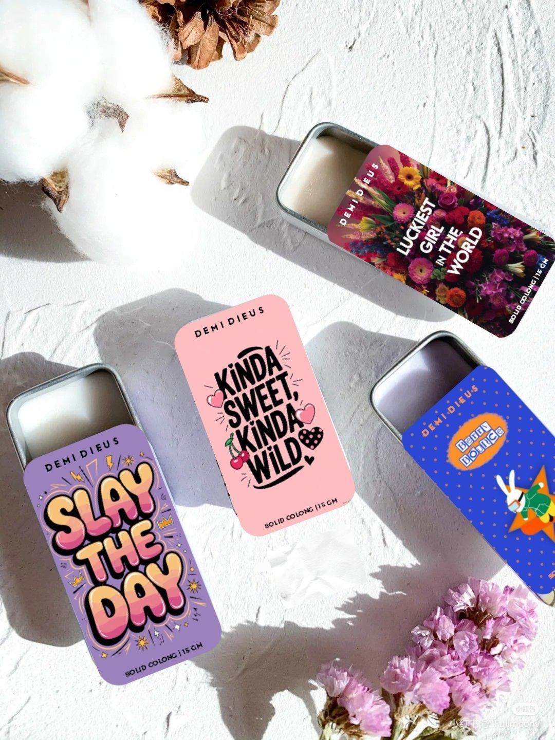 DEMI DIEUS Women Set Of 4 Slay Lucky Girl Sweet & Wild & Berry Bounce EDP - 15 ml Each-picture-30