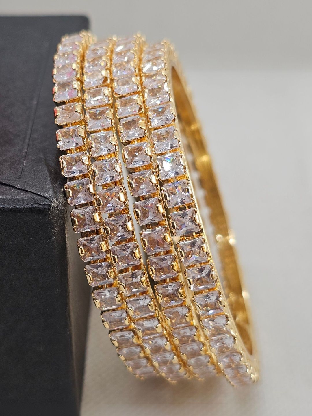 Panini jewels Set of 4 Gold-Plated Crystals Bangle