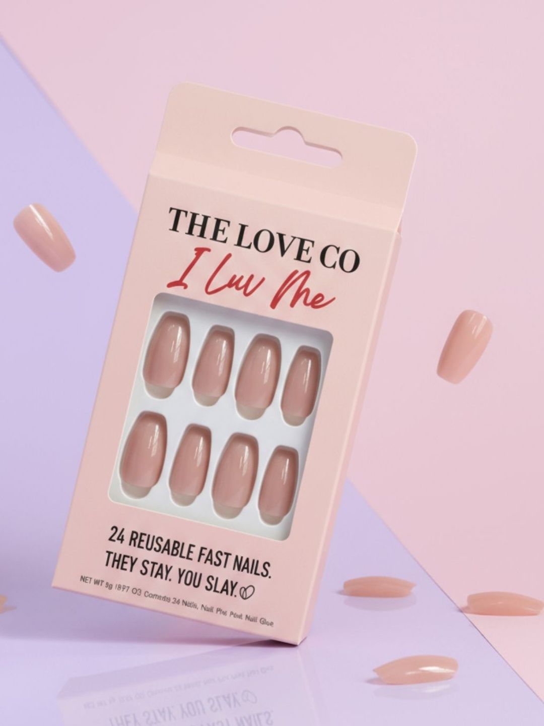 The Love Co Set Of 24 Reusable Press-On Fake Nails With Application Kit - Brown-picture-13