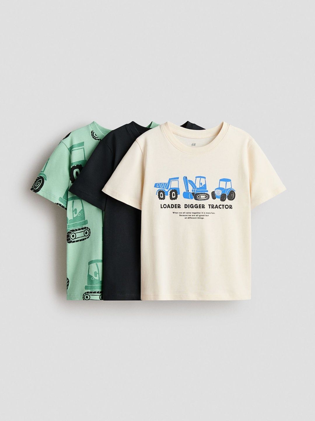 H&M 3-Pack Cotton T-shirts-picture-52