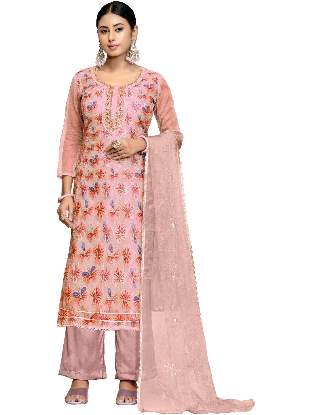 Maroosh Embroidered Unstitched Dress Material-picture-1