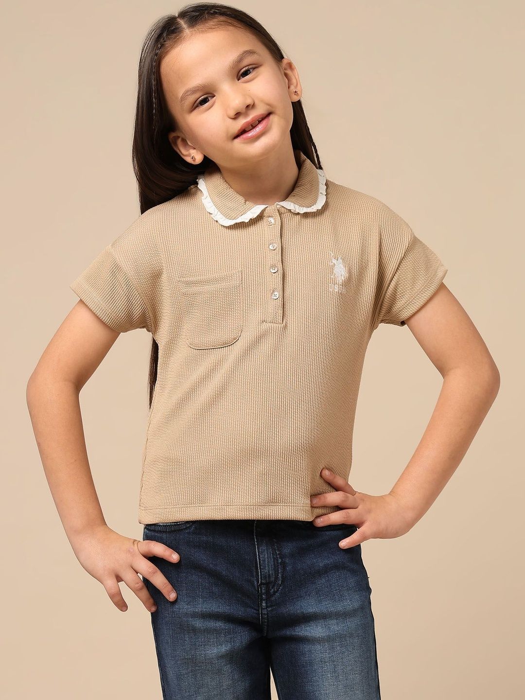U.S. Polo Assn. Kids Girls Polyester Tops-picture-22