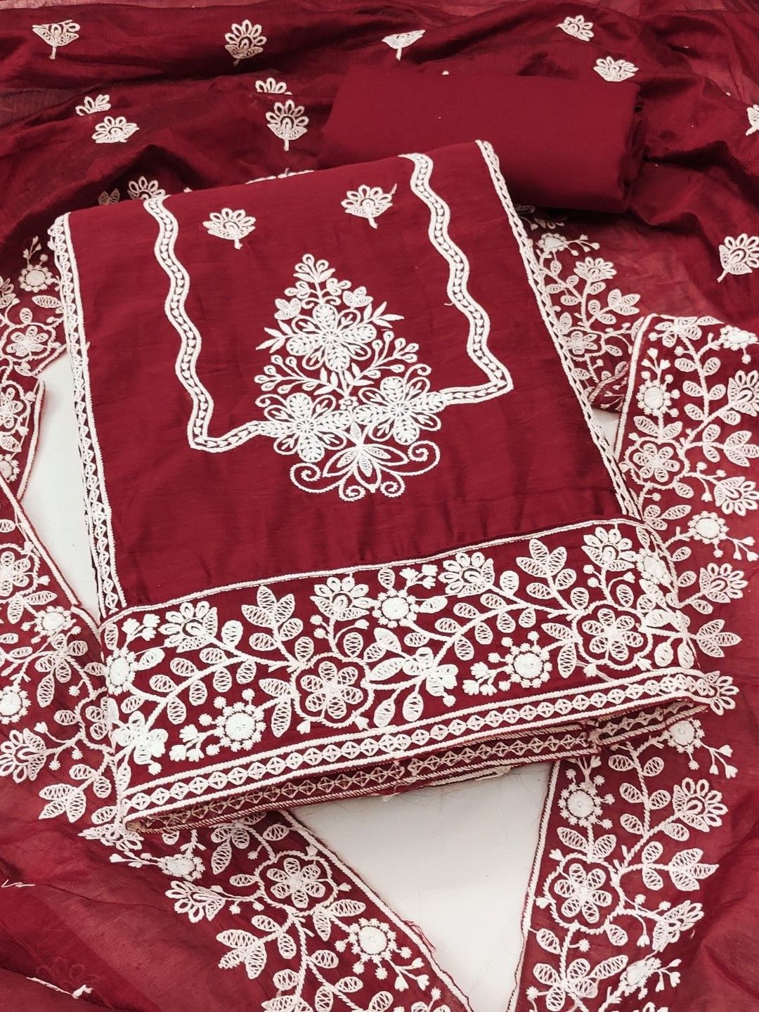 KALINI Embroidered Unstitched Dress Material-picture-16