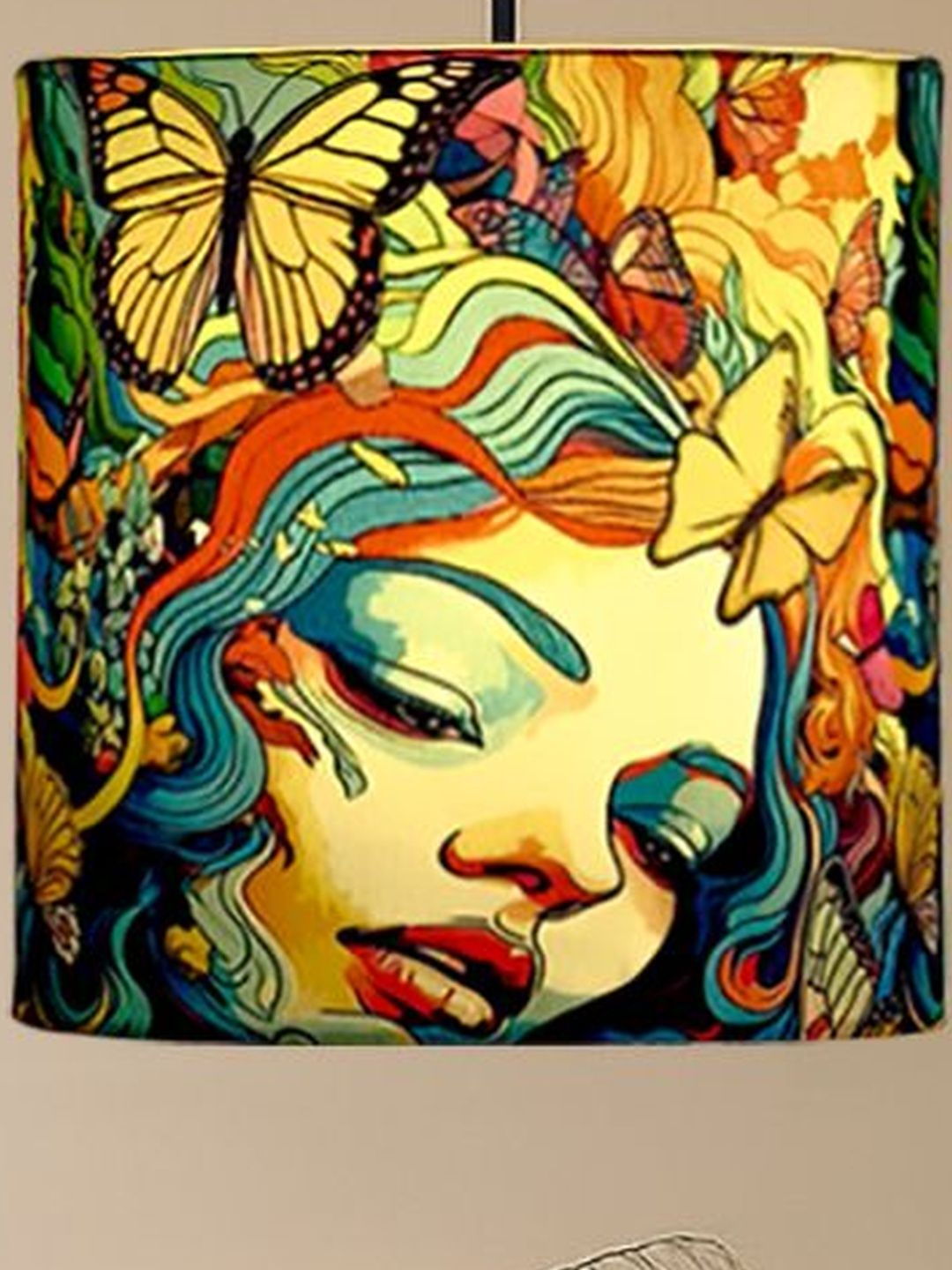 Decorcity Multicoloured & Multicoloured Printed Ceiling Lamp-picture-37