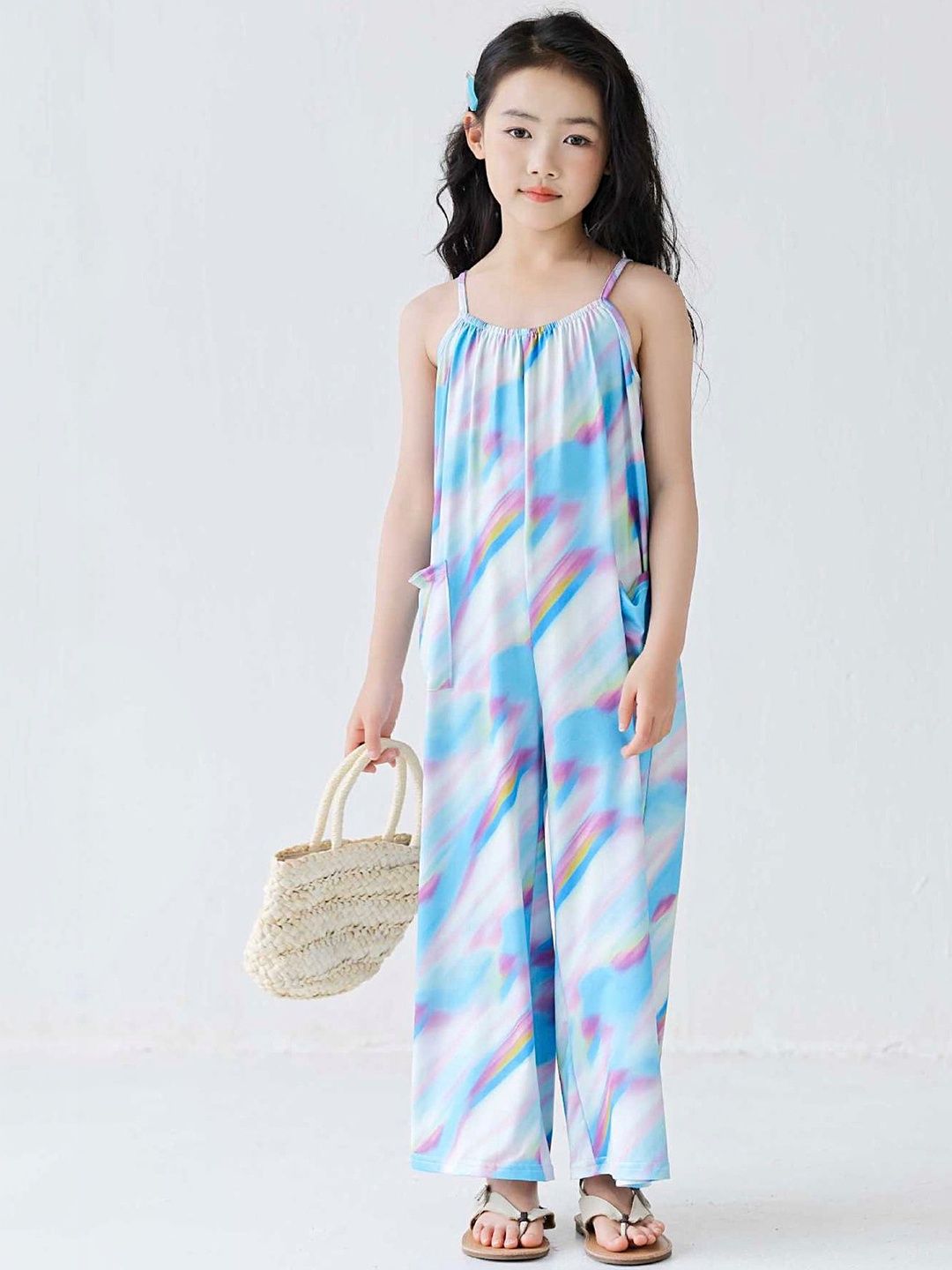 LULU & SKY Girls Printed Basic Jumpsuit-picture-13