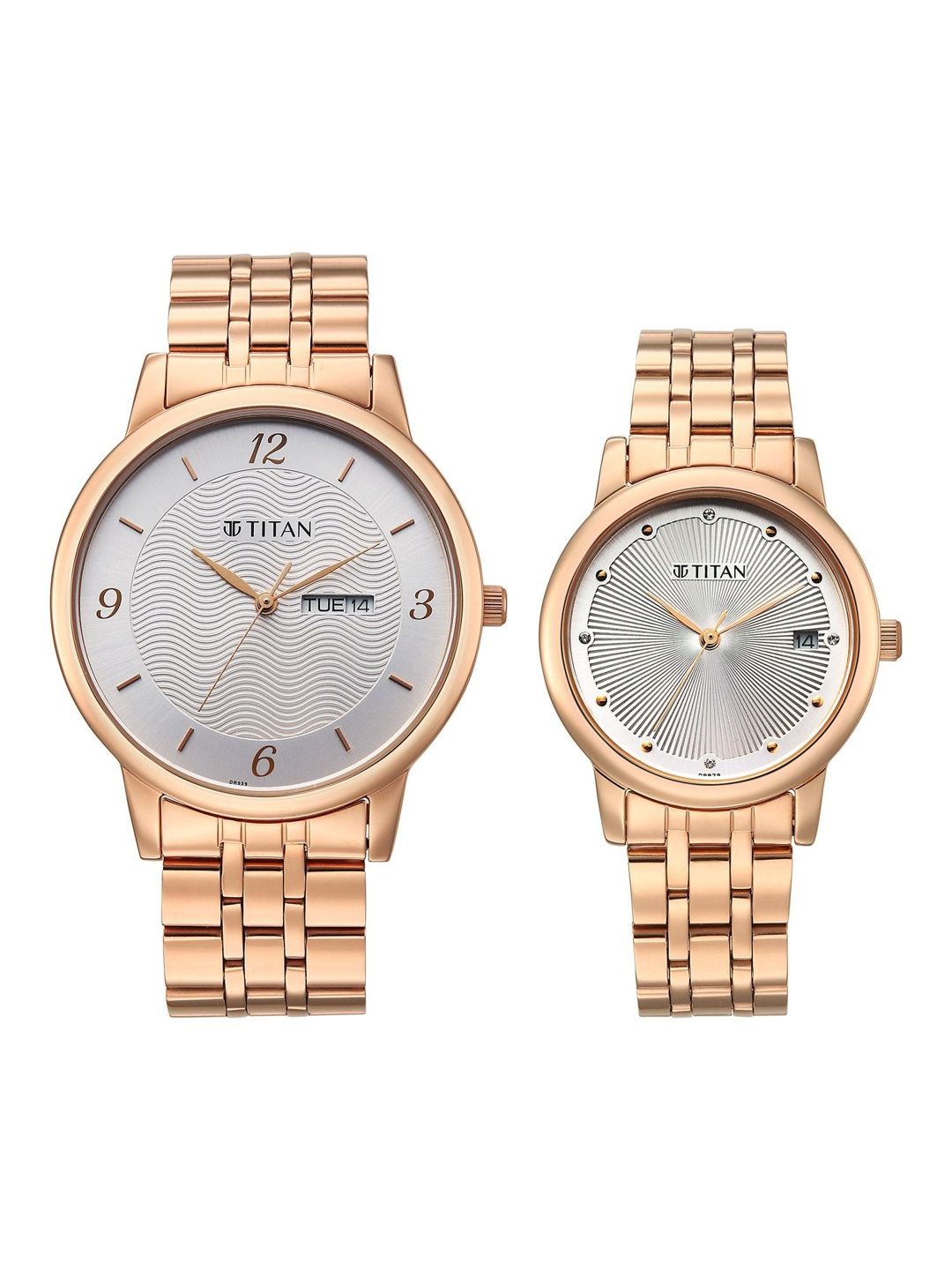 Titan Women Dial & Stainless Steel Bracelet Style Straps Analogue Date Aperture Watch 19672967WM01-picture-43