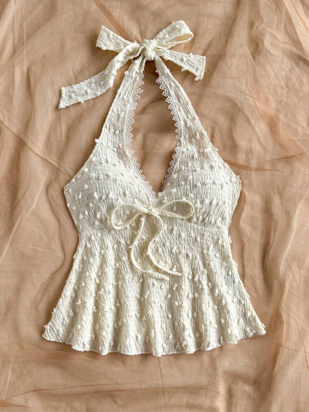 Zucchini Halter Neck Cotton Top-picture-39