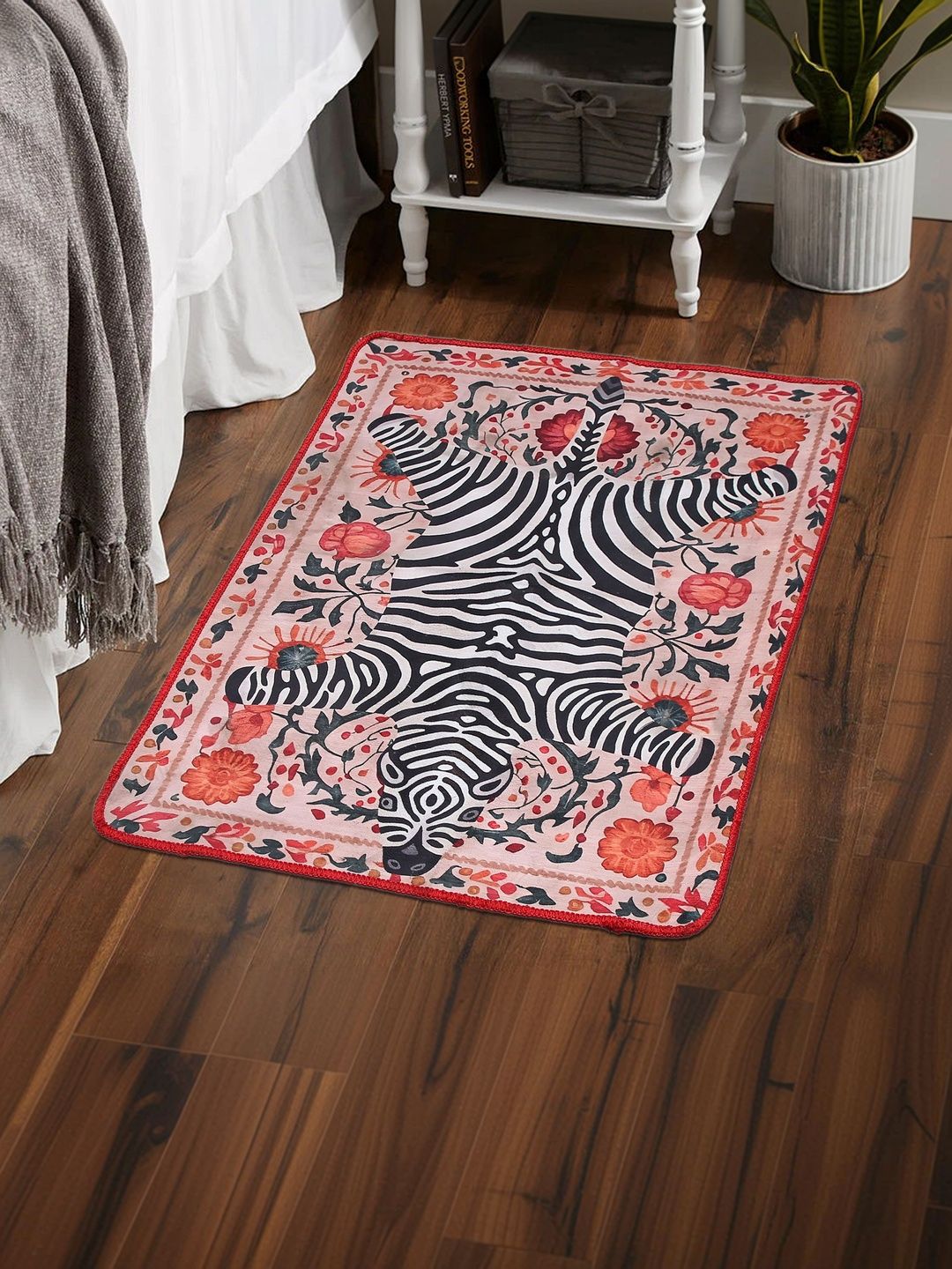AAZEEM Multicoloured Ethnic Motifs Anti-Skid Polyester Carpet-picture-27