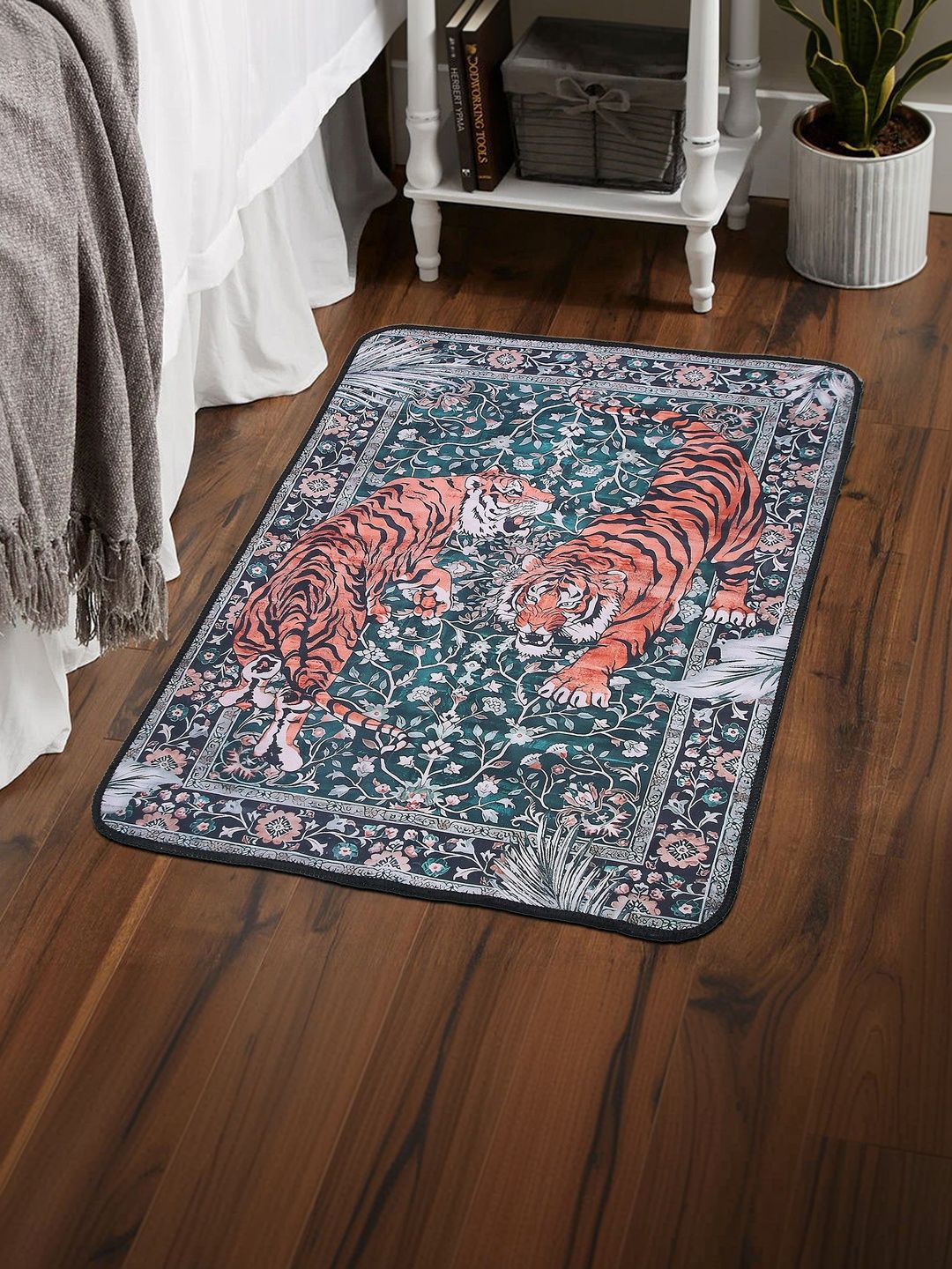 AAZEEM Multicoloured Abstract Anti-Skid Polyester Carpet-image-25