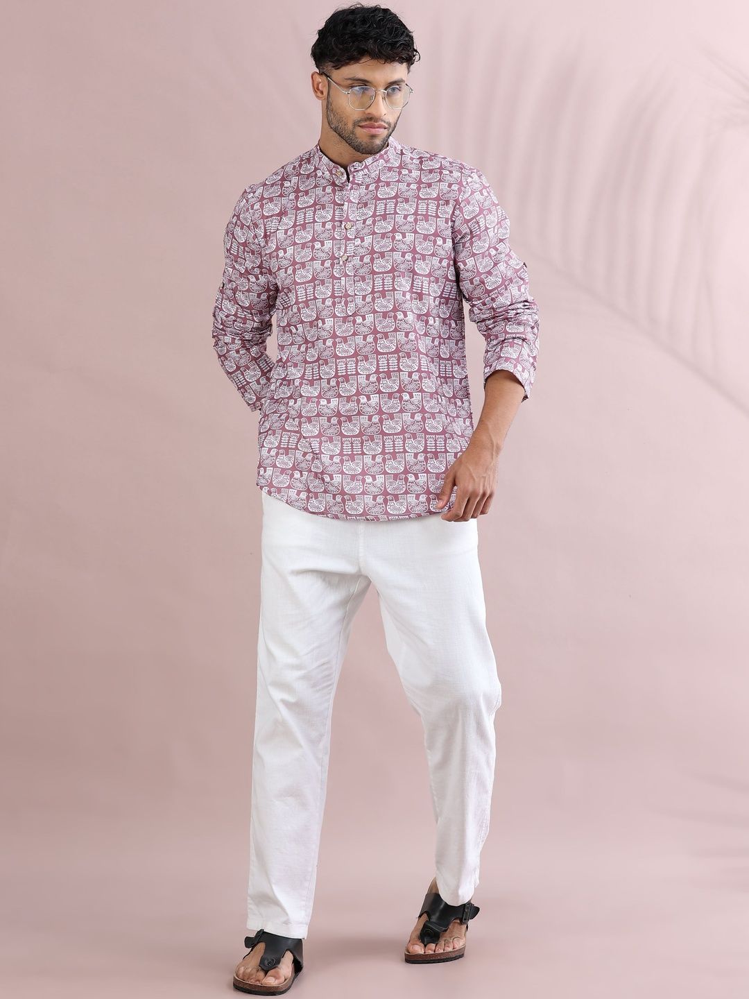 FILORI STUDIO Men Ethnic Motifs Printed Indie Prints Kurta-picture-30