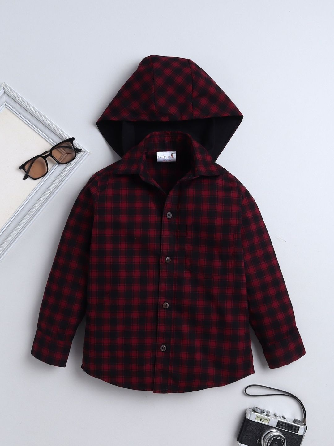 BAATCHEET Boys Tartan Checks Checked Casual Shirt-picture-16