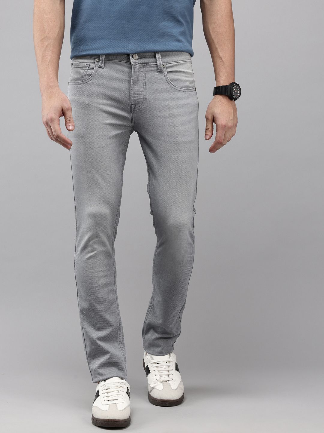 SPYKAR Men Skinny Slim Fit Low-Rise Light Fade Stretchable Jeans