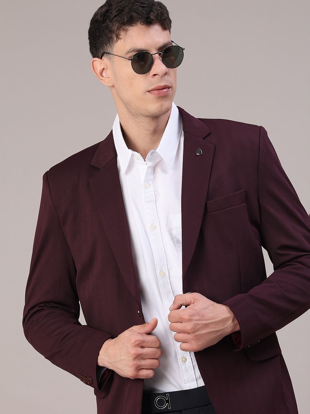 V-Mart Notched Lapel Single-Breasted Casual Blazers-picture-22