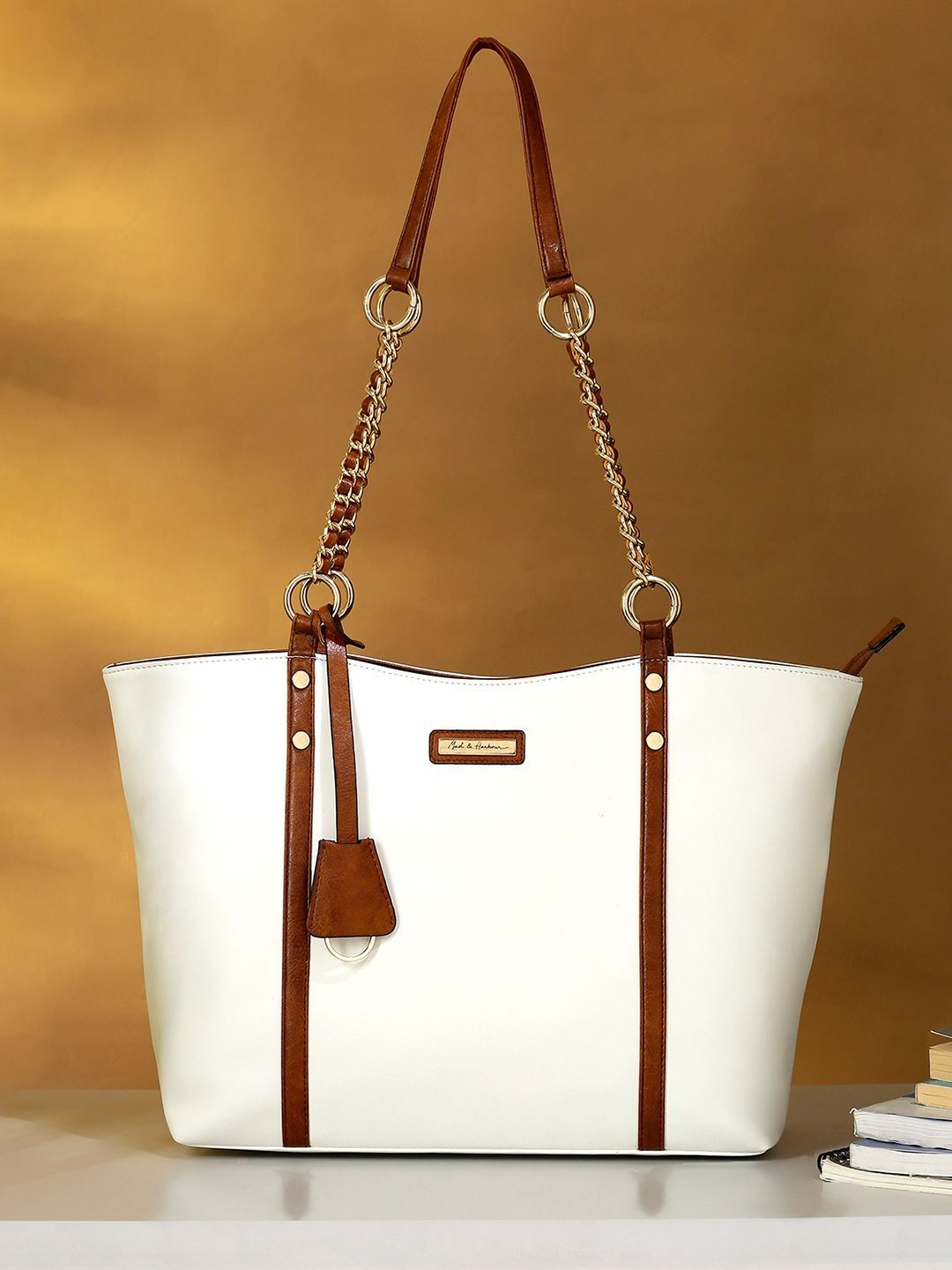 Mast & Harbour Shopper Tote Bag with Tasselled-picture-14